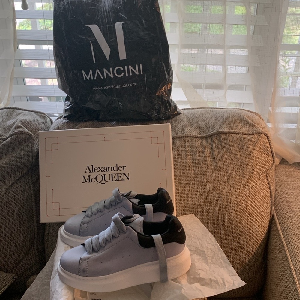 Alexander McQueen light blue sneakers